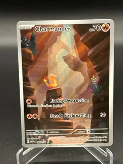 Charmander Holo Illustration Rare 168/165 sv2a English Pokemon Card 2023 NM - Image 1