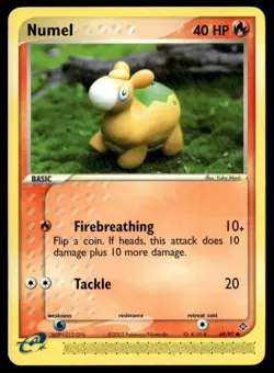 Numel 69/97 Dragon Common English Pokemon Card - Image 1