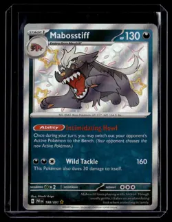 Mabosstiff 188/091 SV: Paldean Fates English Pokemon Card - Image 1