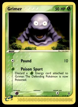 Grimer 57/97 Dragon Common English Pokemon Card - Image 1