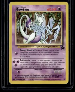 Mewtwo 12/53 WoTC Promo English Pokemon Card - Image 1