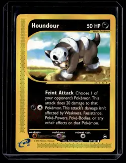 Houndour 087/147 Aquapolis Common English Pokemon Card - Image 1