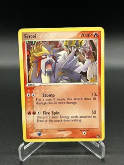 Entei Holo Rare 1/17 Pop Series 2 Pokemon 2005 Promo Card - Image 1