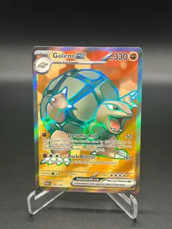 Golem ex Full Art 189/165 sv2a 151 English Pokemon Card 2023 NM - Image 1