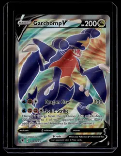 Garchomp V Full Art 178/189 Astral Radiance English Pokemon Card - Image 1