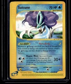 Suicune 37/147 Aquapolis English Pokemon Card WoTC E-Reader - Image 1