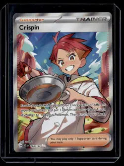 Crispin 164/142 Ultra Rare Stellar Crown Pokemon Card 2024 NM - Image 1