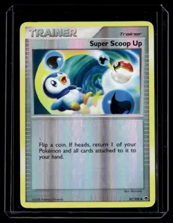 Super Scoop Up 115/130 Diamond and Pearl Reverse Holo English Pokemon Card - Image 1