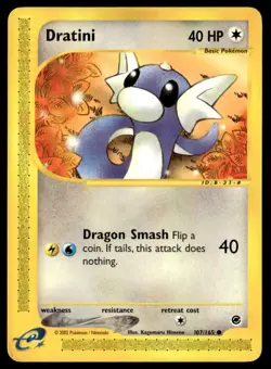 Dratini 107/165 Expedition Pokemon Card WoTC E-Reader - Image 1