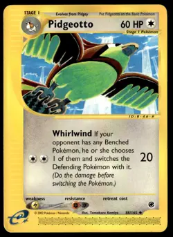Pidgeotto 088/165 Expedition Pokemon Card WoTC E-Reader - Image 1