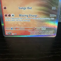 Pokemon TCG Gouging Fire 151 SVP Prerelease Holo Stamped Black Star Promo - Image 3