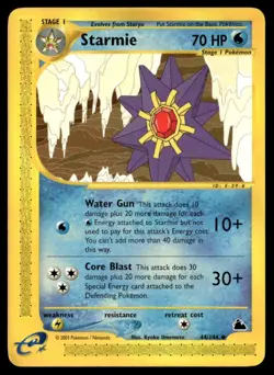 Starmie 044/144 Skyridge Pokemon Card WoTC E-Reader - Image 1