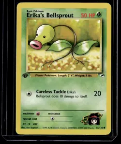 Erika's Bellsprout 1st Edition 038/132 Gym Challenge English Pokemon Card - Image 1