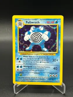 Poliwrath 13/102 Holo Rare Base Set English Pokemon Card WoTC 1999 - Image 1