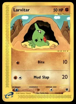 Larvitar 116/165 Expedition Pokemon Card WoTC E-Reader - Image 1