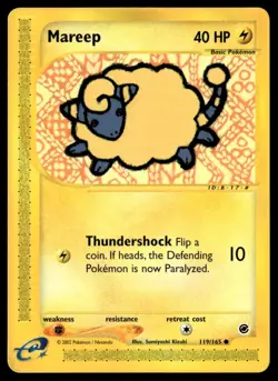 Mareep 119/165 Expedition Pokemon Card WoTC E-Reader - Image 1