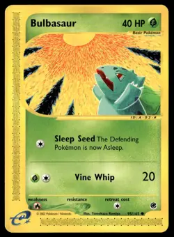 Bulbasaur (95) 095/165 Expedition Pokemon Card WoTC E-Reader - Image 1
