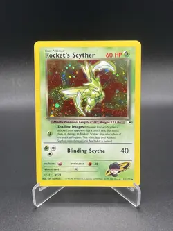 Rocket's Scyther 013/132 Gym Heroes Unlimited Edition Holo Pokemon Card - Image 1
