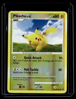 Pikachu 70/100 Majestic Dawn Reverse Holo English Pokemon Card - Image 1