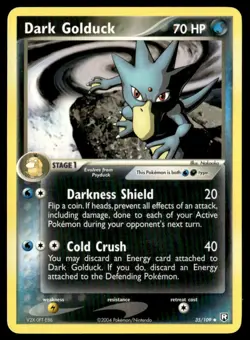 Dark Golduck 35/109 Team Rocket Returns Uncommon English Pokemon Card - Image 1