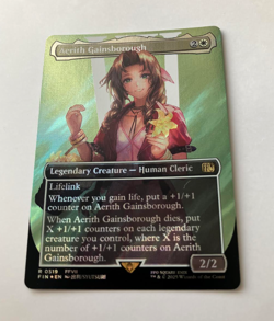 Aerith Gainsborough - Borderless Surge Foil - 0519 - Final Fantasy - MTG - NM/M - Image 1
