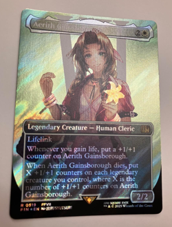 Aerith Gainsborough - Borderless Surge Foil - 0519 - Final Fantasy - MTG - NM/M - Image 2