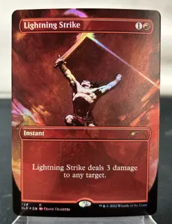 Magic The Gathering (MTG) Lightning Strike #724 (Borderless Foil) Secret Lair - Image 1
