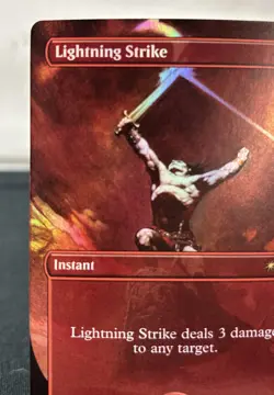 Magic The Gathering (MTG) Lightning Strike #724 (Borderless Foil) Secret Lair - Image 3