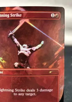 Magic The Gathering (MTG) Lightning Strike #724 (Borderless Foil) Secret Lair - Image 4