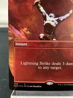 Magic The Gathering (MTG) Lightning Strike #724 (Borderless Foil) Secret Lair - Image 5