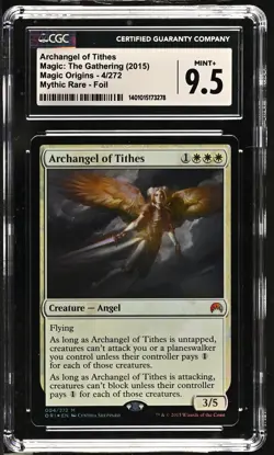 ARCHANGEL OF TITHES Magic Origins Foil Mythic CGC 9.5 MTG [Nostalgium] - Image 1