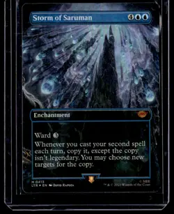 Storm of Saruman Borderless 413 Lord of the Rings Magic the Gathering - Image 1