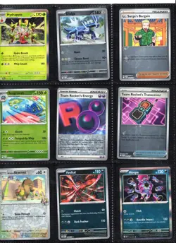 Pokemon Card Lot - 9 Cards - Stellar Crown & Surging Sparks - Team Rocket Energy - Image 1