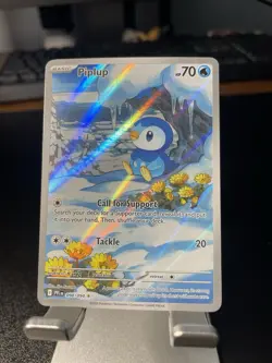 Piplup 098/094 Illustration Rare Phantasmal Flames Holo Pokemon Card NM - Image 1