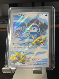 Piplup 098/094 Illustration Rare Phantasmal Flames Holo Pokemon Card NM - Image 3