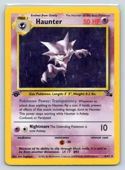 Haunter 06/62 Holo MP-HP - Pokemon Fossil 1st Edition (0474) - Image 1