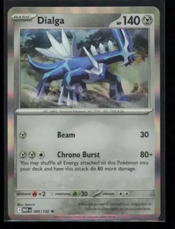 Dialga 095/132 Pokemon Mega Evolution Rare Near Mint Holo Card NM - Image 1