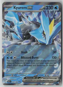 Kyurem ex 028/086 Pokemon TCG Black Bolt Holo Rare (Near Mint) NM 2 - Image 1