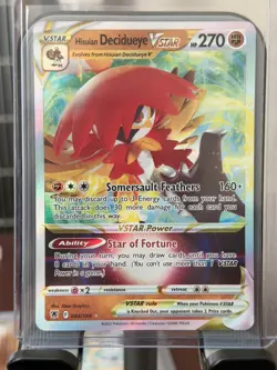 Pokemon Hisuian Decidueye VSTAR 084/189 ASR Astral Radiance NM - Image 1