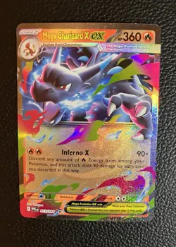 Pokemon TCG Mega Charizard x EX 013/094 Phantasmal Flames Holo - Image 1