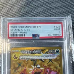 Pokemon TCG Charizard ex Obsidian Flames 228/197 Hyper Rare Holo PSA 9 - Image 3