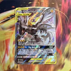 Pokemon Pikachu & Zekrom GX TAG TEAM SM168 Full Art Promo Holo English Card - Image 1