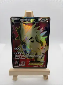 Pokemon Tyranitar EX Full Art Ultra Rare Holo 91/98 XY Ancient Origins 180 HP - Image 3