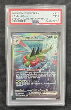 Pokemon Destined Rivals Yanmega ex 228/182 Special Illustration Rare PSA 9 MINT - Image 1