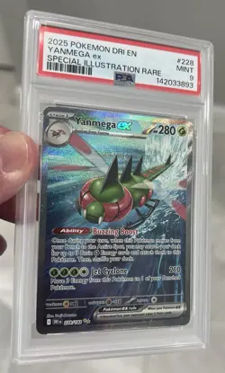 Pokemon Destined Rivals Yanmega ex 228/182 Special Illustration Rare PSA 9 MINT - Image 3