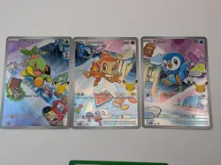 Pokemon 2026 First Partners Illustration Collection- Sinnoh Starters Promo Set - Image 1