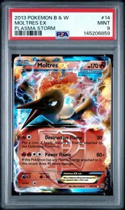 Pokemon TCG Plasma Storm Legendary Birds Trio PSA 9 (Moltres) PSA 7 (Zap & Arti) - Image 1
