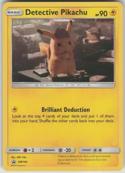 Pokemon TCG Detective Pikachu Promo SM Promos SM194 - Image 1