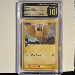 2006 Pokemon Pidgey δ EX - Holon Phantoms - 77/110 CGC Pristine 10! - Image 1