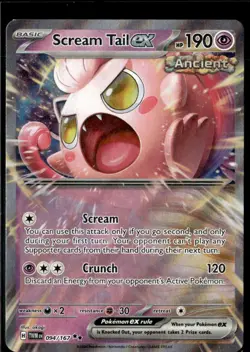 Pokemon Scream Tail EX 094/167 Twilight Masquerade Holo Double Rare - Image 1